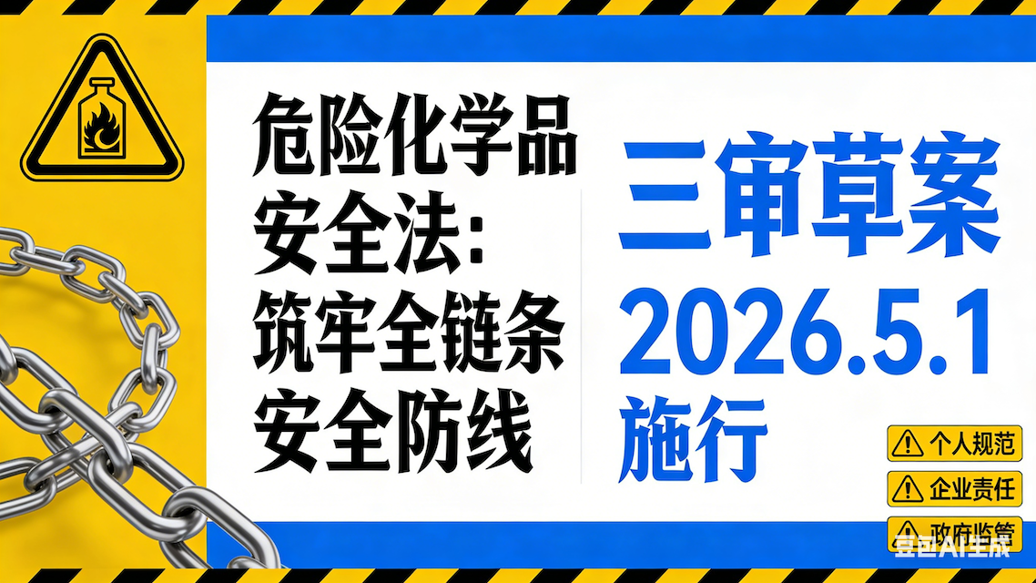危险化学品安全法草案将三审，在事故防范方面有哪些规定
